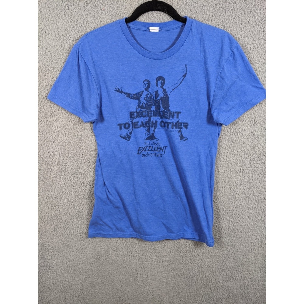 Lootcrate Bill & Ted's Excellent Adventure Graphic T-Shirt Men S Blue Casual